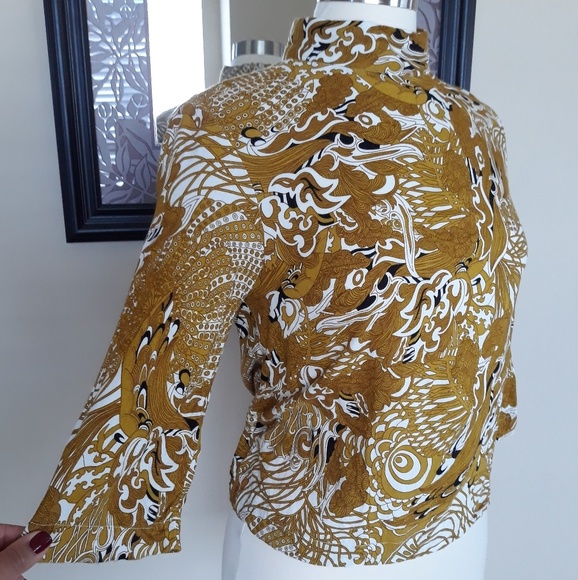H&M Tops - H&M Gold Print blouse